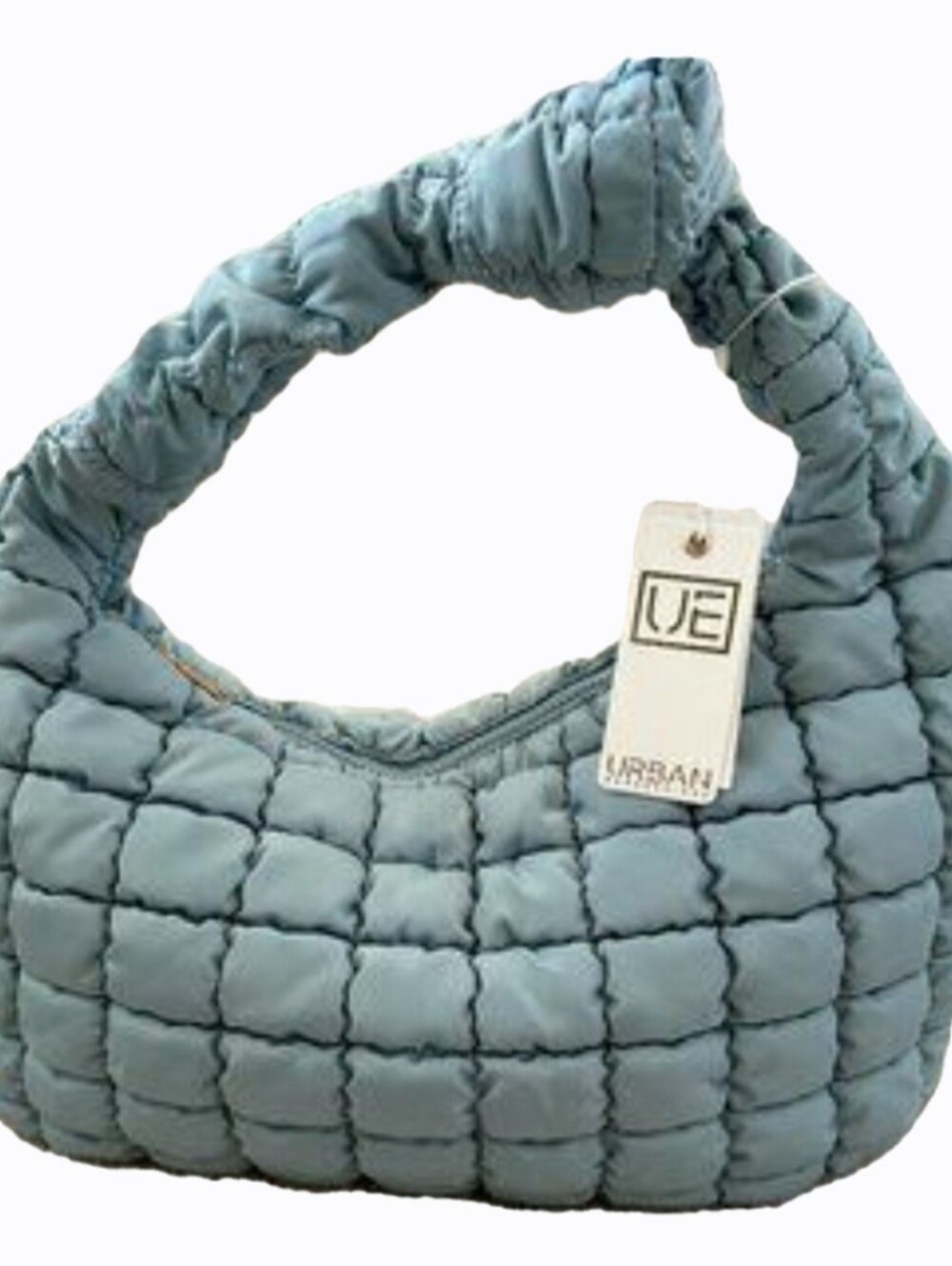 Urban Expressions Quilted Puff Shoulder Bag in Light Blue